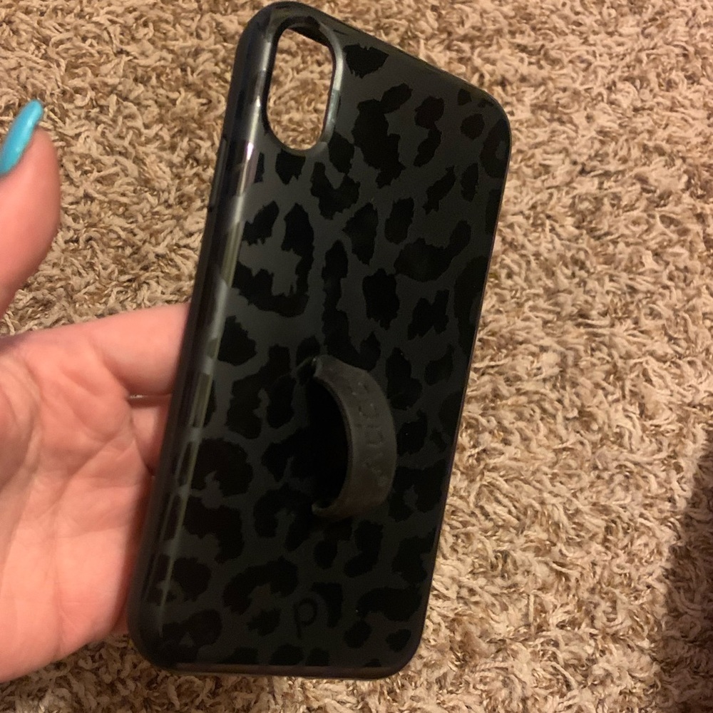 Midnight leopard loopy case. iPhone XR